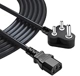 FEDUS Computer Power Cable Cord for Desktops PC and PrintersMonitor SMPS IEC Mains Power Cable 15MBlack