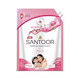 Santoor Mild Gentle Hand Wash 1200ml with Goodness of Lotus Tulsi Rich Lathering Formula with AntiBacterial Properties Soft on Hands Soothes Hydrates Skin