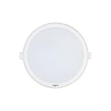 Wipro 18 Watt Iris Neo Nextgen 4000K Recessed Slim Led Downlighter Natural White Pack of 1 Plastic