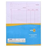 YOUVA Navneet Project Paper For ProjectAssignmentPracticalHomework 22 Cm X 28 Cm 1 Side Ruled 1 Side Plain 40 Sheets Pack Of 4