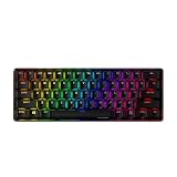 Hyperx Alloy Origins 60 USBC Mechanical Gaming Keyboard Ultra Compact 60 Form Factor Aqua Switch Double Shot Pbt Keycaps RGB Led Backlit Ngenuity Software Compatible 56R61AAABA