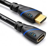 C E 6 Feet PACK OF2 HDMI Extension Cable 4K HDMI Extender Male to Female Compatible with Various Devices 18 Meter