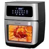 Lifelong 12 L Large Capacity Air Fryer7 in 1 Use BarbecueRoastBakeGrillFrySauteReheat12 Preset MenusAir Fryer Oven With 60 Mins Timer Auto Shut1800 Watts2 Year WarrantySilver