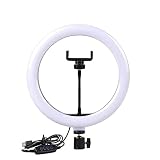 Dyazo 10 Inch LED Ring Light with 3 Level Brightness Dimmable Lighting