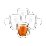Solimo Borosilicate Glass Tea Cup Of 4 170 ml Each 696