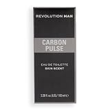 Revolution Man Carbon Pulse Eau De Toilette Bergamot and Sichuan Pepper Fragrance Perfume Casual Day or Night Scent