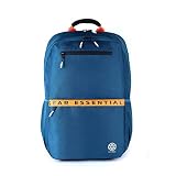 Gear LOGIQ 27L Medium Water Resistant 5 Compartment Laptop BackpackBackpackOffice Bag with Trolley Sleeve for MenWomen TealYellow