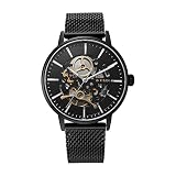 Titan Mechanical Slimline Black Dial Watch for MenNS90159NM01