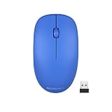 Zebronics Haze Wireless Mouse for Computers Laptops with 1200 DPI Advanced Optical Sensor 24GHz USB Nano Receiver Plug Play Usage Power Saving Mode and Comfortable use on Most Surfaces Blue