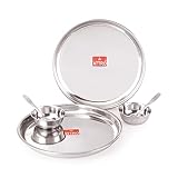 Attro 6 Pieces Stainless Steel Dinner Set at Rs323