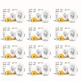 wipro Garnet 3W LED Wave Spotlight Cool White Light 6500K Adjustable Design Recessed Tiltable Downlighter for False Ceiling Pack of 12