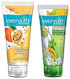 Everyuth Naturals Anti Acne Anti Marks Tulsi Turmeric Face Wash 150gm Tube Everyuth Naturals Hydrating Exfoliating Walnut Apricot Scrub 100gm Tube