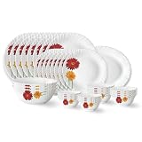 Larah by Borosil Opalware Dinner Set of 36 Pieces for 1680