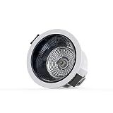 Goldmedal Orchid 7W COB Round LED Spotlight Compact Design Ceiling Light for Cabinets Wardrobes with 38 Beam Angle Spotlight for Home Display EnergyEfficient Warm White3000K