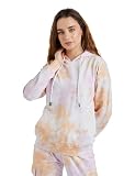 Symbol Women Cotton Hooded Relaxed Fit Sweatshirt TieDye Pullover Available in Plus Sizes