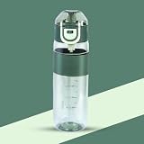 Attro Gripper Sports 760ml Stylish Water Bottle Comes with Secure Lock ML Marking Mention for Daily Water Intake BPA Free Leakproof Perfect for GymWorkoutTravelSchool OfficePistachio Green