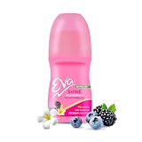 Eva Shine Roll On Deo No Alcohol No Aluminium Chemical Free For Bright Underarms Wild berries Tahiti Monoi Oil For Women 50ml