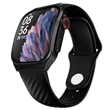 FireBoltt ARC 498mm 196 inch AMOLED Always On Curved Display Smart Watch Bluetooth Calling Wireless Charging 100 Sports Modes WaterResistant 100 Cloud Watch Faces Black