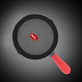 Pigeon by Stovekraft Cast Iron Frying Pan 20 cm Naturally Nonstick PreSeasoned with 100 Vegetable Oil ToxinFree Perfect Crisping Stylish Handle Bring Back Nostalgic Taste in Cooking