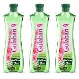 Dabur Gulabari Premium Rose Water with Aloe Vera 1200 ml 400ml x 3 Upto 8 HR Skin Hydration Cleanses Tones and Moisturises Skin For All Skin Types