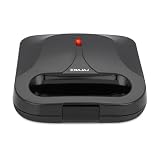 Bajaj SWX 5 800Watt 2Slice Sandwich Toaster NonStick Coated Plates for EasytoClean Upright Compact Storage Buckle Clips Lock 2 Years Warranty Black