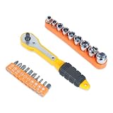 GLUN DoubleHead Screwdriver Wrench Combination Screwdriver Rod Ratchet Mini Tool Can Be Used For Mechanical Installation Household Maintenance Repair And Other Work
