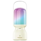 Promate Portable Speaker Lantern with 2400mAh Battery and 7Hour Playtime 5W Bluetooth 51 Speaker Output with 8 RGB Light Modes Intuitive Touch Control Touch Control CampMate5