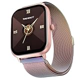 FireBoltt Ninja Call Pro Max Ultra Bluetooth Calling Smart Watch 201 HD Display 120 Sports Modes Health Suite AI Voice Assistance SpO2 Smartwatch for Men Women Rainbow Link