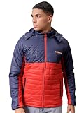 The Indian Garage Co Mens Nylon Standard Slim Fit Mix Match Puffer Jackets