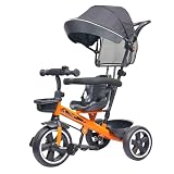 Premium Kids Tricycle with Canopy Parental Control at Rs2249