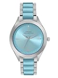 French Connection 3 Hands Blue Round Dial Stainless Steel Watcha t 1612