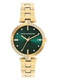 French Connection Womens Green Dial Analog Watch FCW10NGM