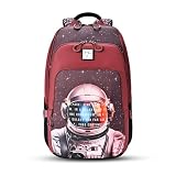 Gear Cosmonaut Backpack 1938L Large Water Resistant School BagCasual BackpackDaypackKids Bag for BoysGirls MaroonWhite