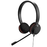 Jabra Evolve 20 Stereo Headset with noice canceling mic Connect to MobileTablet USBCA Lightweight Headband