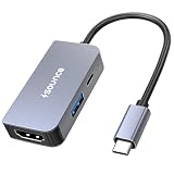 Sounce 3in1 TypeC to HDMI Multiport Adapter 4K HDMI 5Gbps USB 30 100W PD Charging Compact USBC Hub for MacBook Laptops PCs Other TypeC Devices