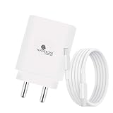 Kratos 25W Charger Adapter with Type C to C Cable Fast Charger Compatible with Samsung Galaxy A15M35A35A55M05M15F15M55 M34M14F34F14F54A14S23S24S25 FoldFlipTab White