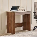 Home Centre Addison Compact Study Desk Engineered Wood Brown 1 Year Warranty