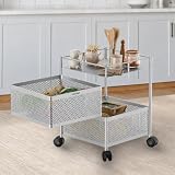 Amazon Brand Solimo 360 Revolving Preassembled HeavyDuty 2 Layer 1145