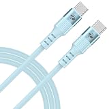 Zebronics Wattz 60CC2 TypeC to TypeC Soft Silicone Cable PD 60W 1 Meter Durable Charge Sync Rapid Charging For Laptops Tablets Mobiles Blue