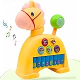 Storio Musical Light Sound Horse Piano with 5 Modes of Animal Sound Colour May Vary Soothing Melodies Interactive Modes Spinning Wheel Ideal Gifting Option
