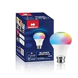 Havells Glamax 12W B22 WiFi LED Smart Bulb with Music Sync Function Compatible with Amazon Alexa and Google Assistant 16M Colours