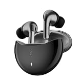 FireBoltt Aero TWS Earbuds Custom EQ Wireless Bluetooth 54 Music App Support 50H Playtime Fast Charging Case 50ms Low Latency for Gaming Touch Controls IPX4 Waterproof Clear Calls Grey