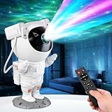 Lifelong Astronaut Galaxy Projector Light for Bedroom with Remote White Finish Star Nebula Space Night Lamp with Timer Decorative Light for Gifting 360 Projection Kids Adults LLEGP1
