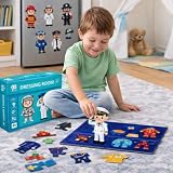 Storio Magnetic Dressing Room Toy for Kids Montessori Educational Magnetic Box Puzzle Game for Boys Girls Age 2 3 4 Years Pretend Play Dress Up Learning Toy Fun Creative Activity for Toddlers