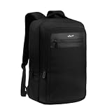 F Gear Kingsley 24L Premium Black Tech Laptop Backpack with TypeC Charging Port2 Compartments 1 Front Pockets 1 Hidden PocketFits 17inch LaptopExecutive Travel BagMen Women