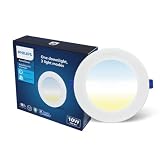 Philips 10W 3in1 AstraGlow Round LED Panel Light Slim Surface Panel with High Brightness Energy Efficiency Durable Polycarbonate Body White Finish Pack of 1