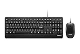 Lenovo 110 Keyboard Mouse Wired Combo Waterproof Exoskeleton Splash Proof Keys 1600 DPI Full Size Mouse NonSlip Scroll Wheel Onetouch Copilot key Adjustable Keyboard Stand 3 Yr Warranty