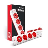 Amazon Goldmedal iDesign 4×1 Power Strip with Dual USB AA Master Switch LED Indicator 544