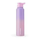 Longway Rush 1 LTR Stainless Steel Water Bottle LeakProof RustFree Design Perfect for School Office Home Gym Travel Ideal for Men Women Kids 1000 ml Flamingo