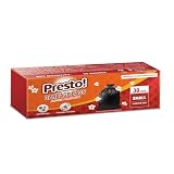 Presto Premium Perfume Garbage Bags on Roll with Tie String Small 17×20 Inch 120 Count 30 X 4 Packs Black